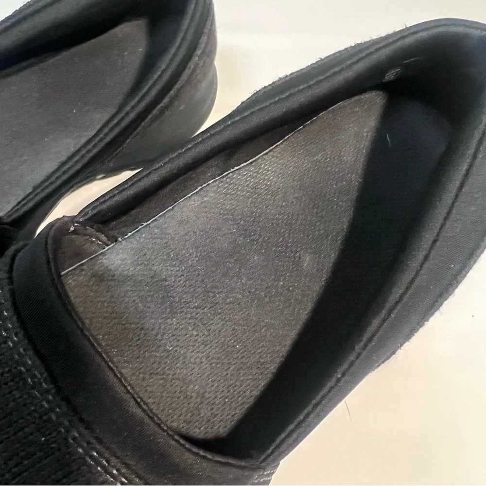 LL Bean All Around Slip On Shoe Fleece Comfort Cushion -Women's 9 M -‎ Black